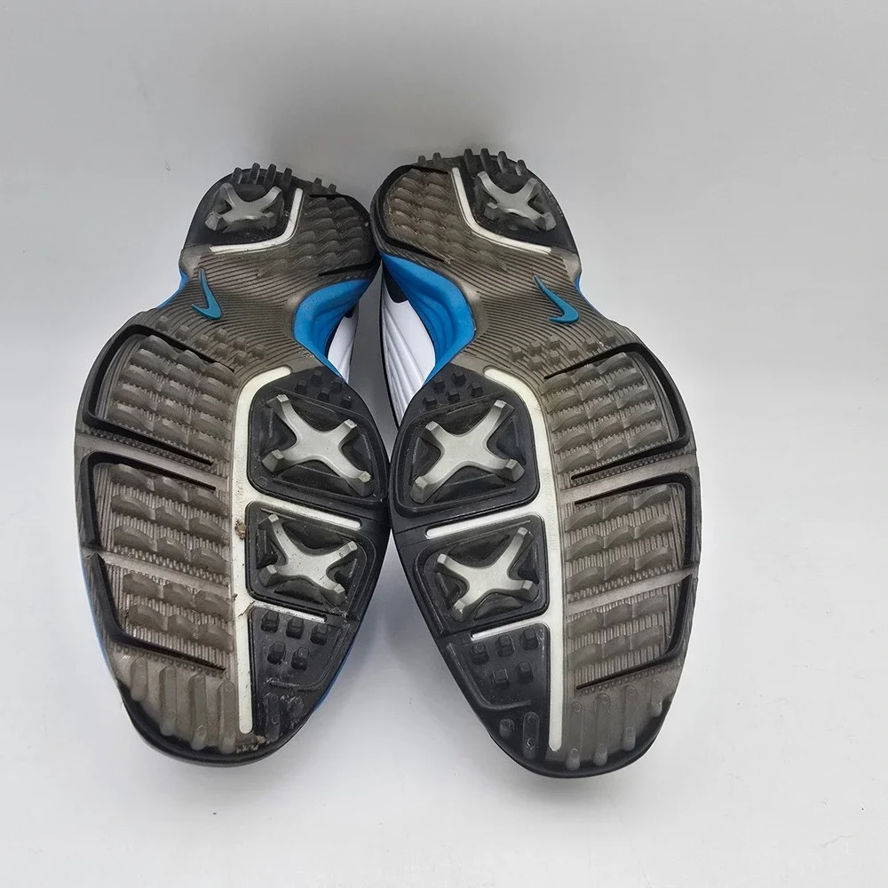 Nike Lunar Prevail Golf Shoes White Blue 483838-101 Mens US 10‎